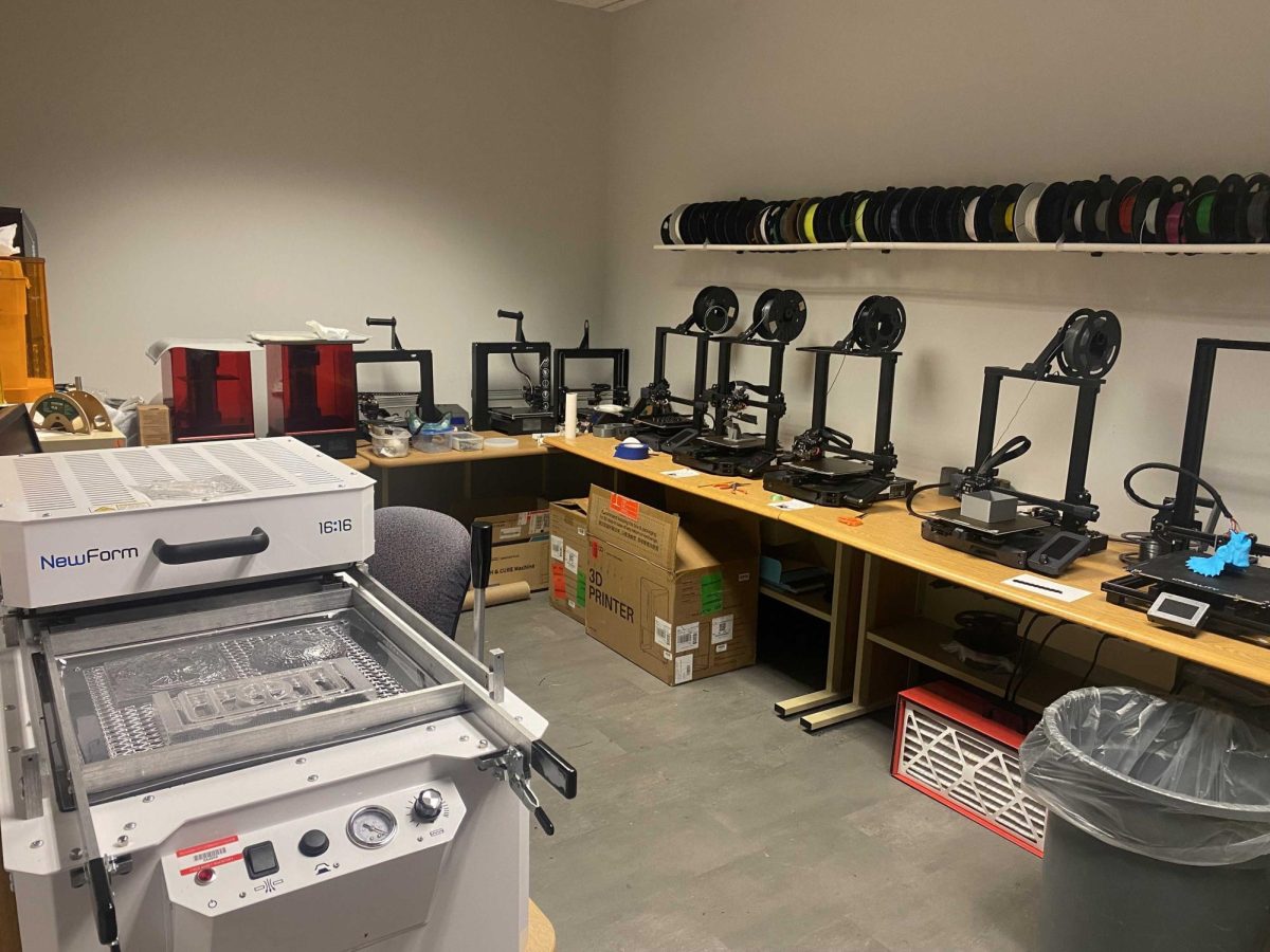 This 3D printer allows OCCC students to create detailed models during their Computer-Aided Design (CAD) labs.