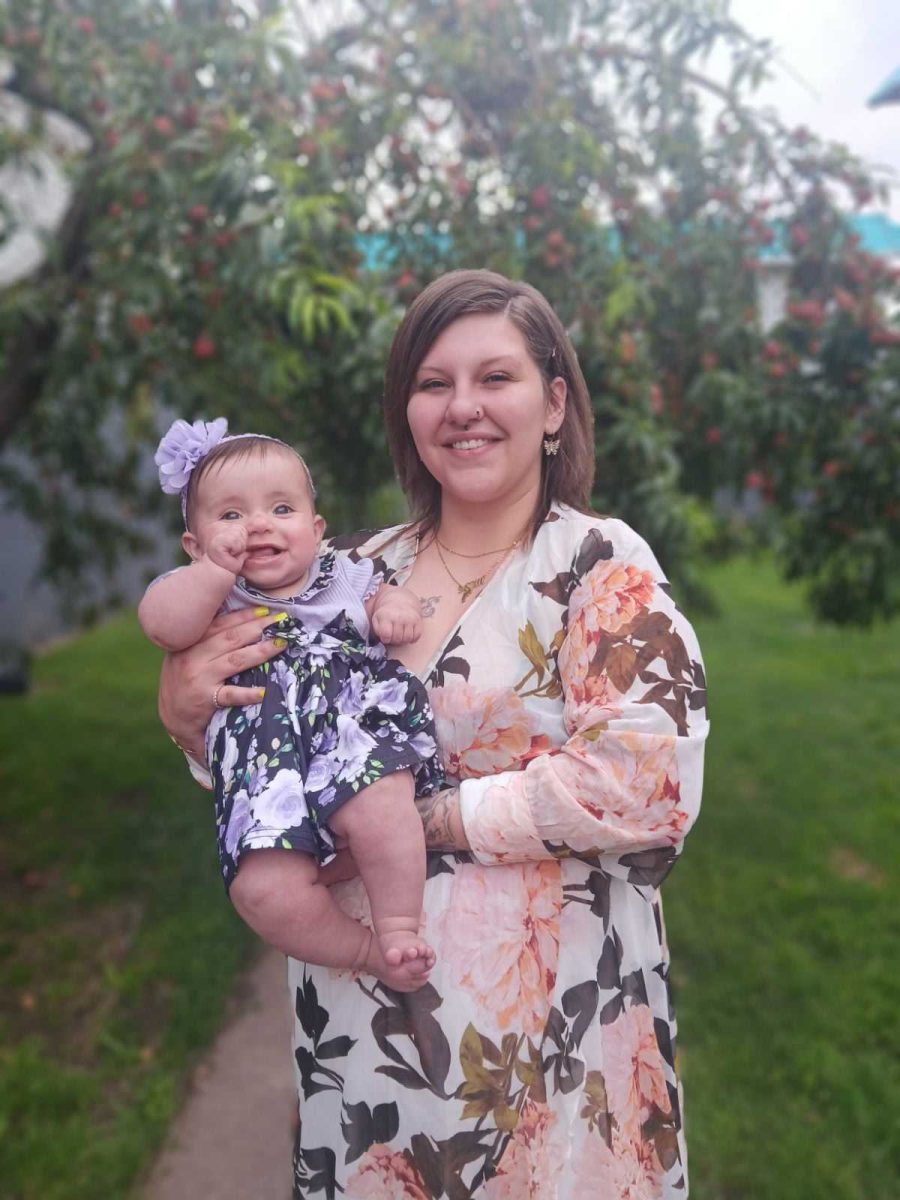 A former prison inmate who is now majoring in behavioral health sciences at OCCC, Kaitlyn Roush counts her young daughter Emillia as one of the strongest motivators pushing her to succeed.